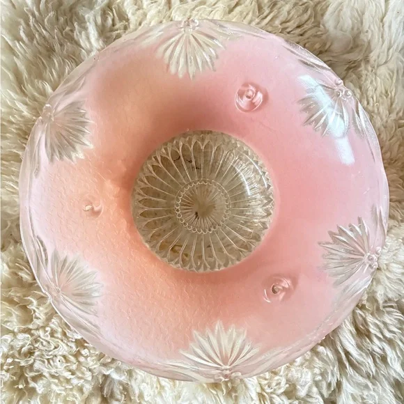 Charming Pink Bedroom Glass Ceiling Light Shade Art Deco Ceiling Light Shade - Picture 14 of 14